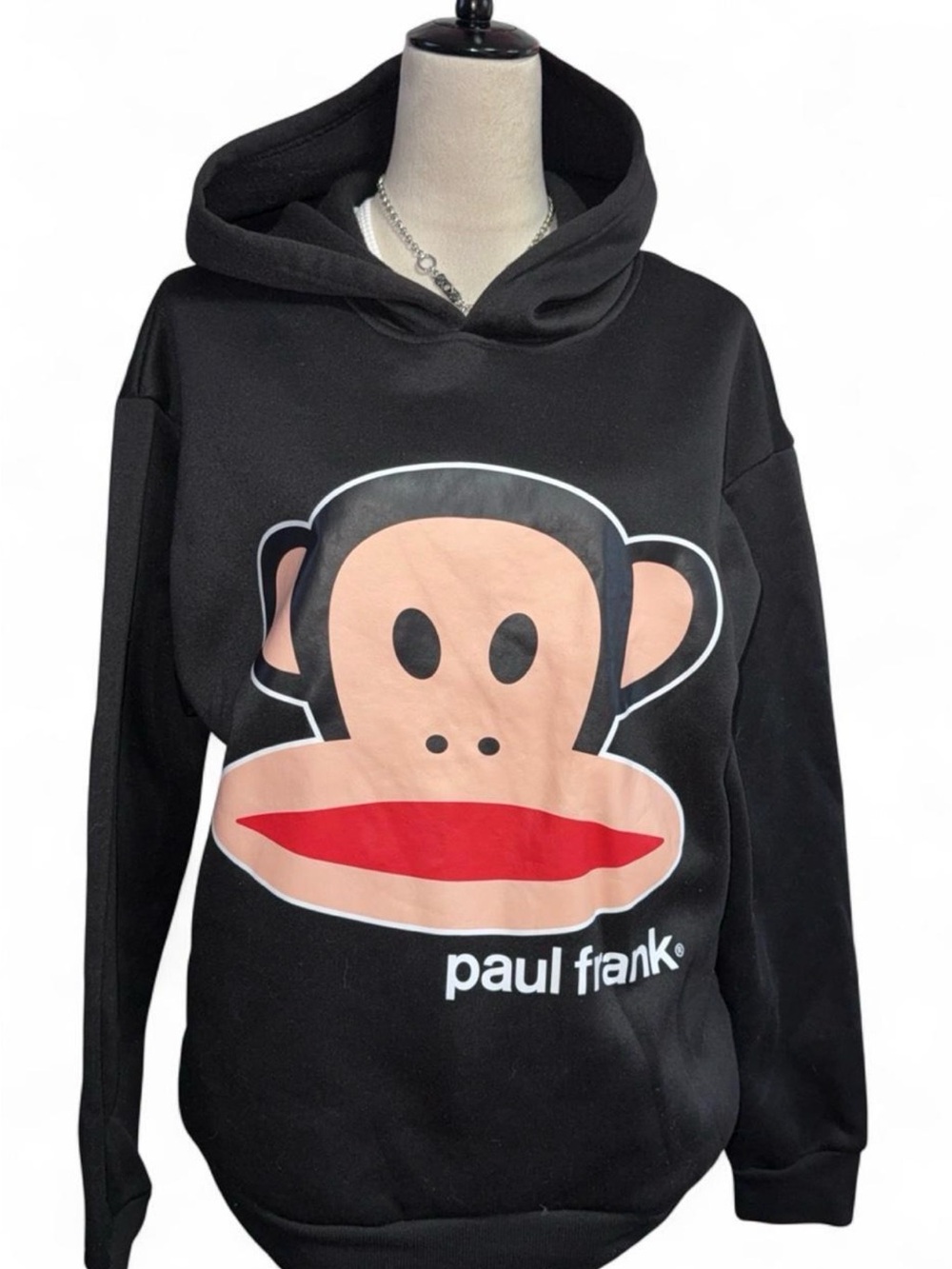 Paul Frank Black Hooded Kids Pajama Top with Julius Face